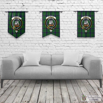 Duncan Tartan Gonfalon, Tartan Banner with Family Crest