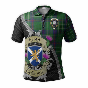 Duncan Tartan Family Crest Polo Shirt Lion Rampant Royal Thistle Shield Celtic Inspired