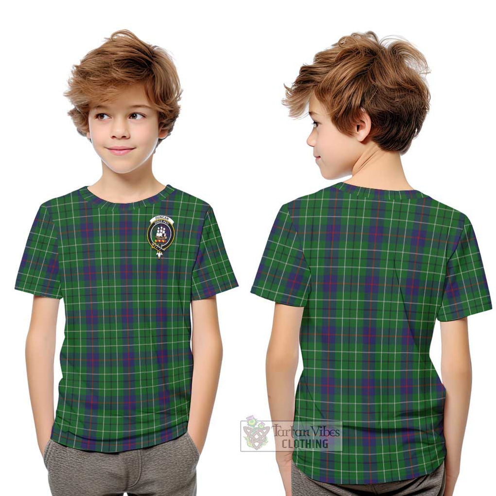 Duncan Tartan Kid T-Shirt with Family Crest Youth XL Size14 - Tartanvibesclothing Shop