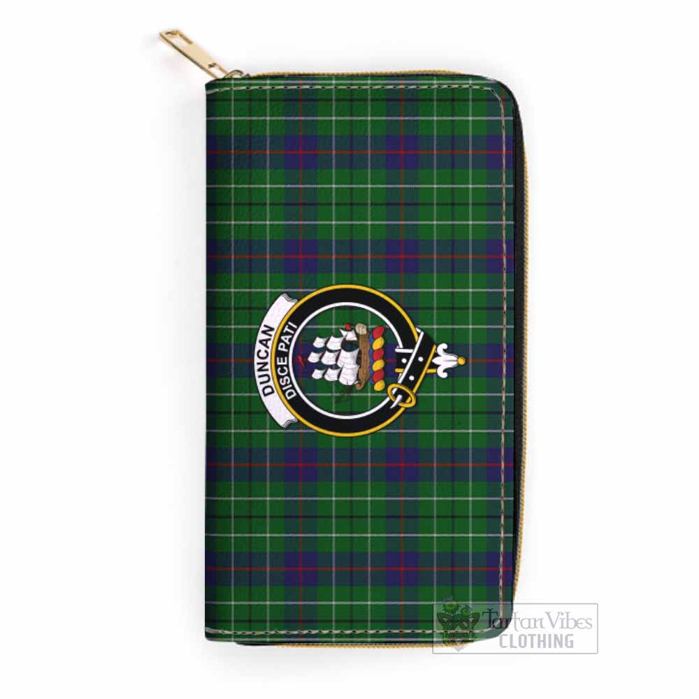 Tartan Vibes Clothing Duncan Tartan Women's Leather Wallet with Family Crest
