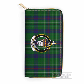 Tartan Vibes Clothing Duncan Tartan Women's Leather Wallet with Family Crest