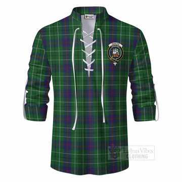 Tartan Vibes Clothing Duncan Tartan Ghillie Kilt Shirt with Family Crest DNA In Me Style