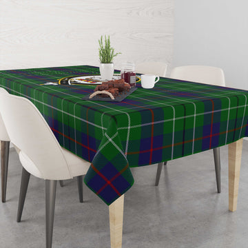Duncan Tatan Tablecloth with Family Crest