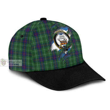 Duncan Tartan Classic Cap with Family Crest In Me Style