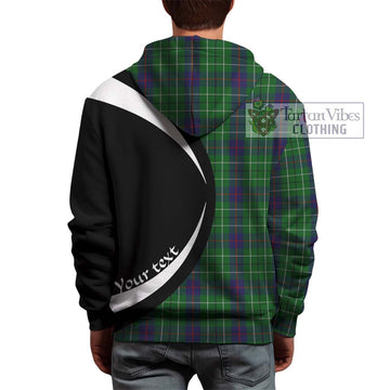 Duncan Tartan Hoodie with Family Crest Circle Style