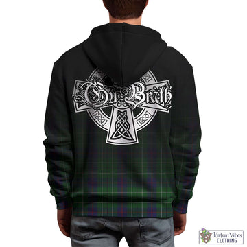 Duncan Tartan Hoodie Featuring Alba Gu Brath Family Crest Celtic Inspired