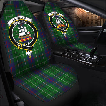 Duncan Tartan Car Seat Cover with Family Crest
