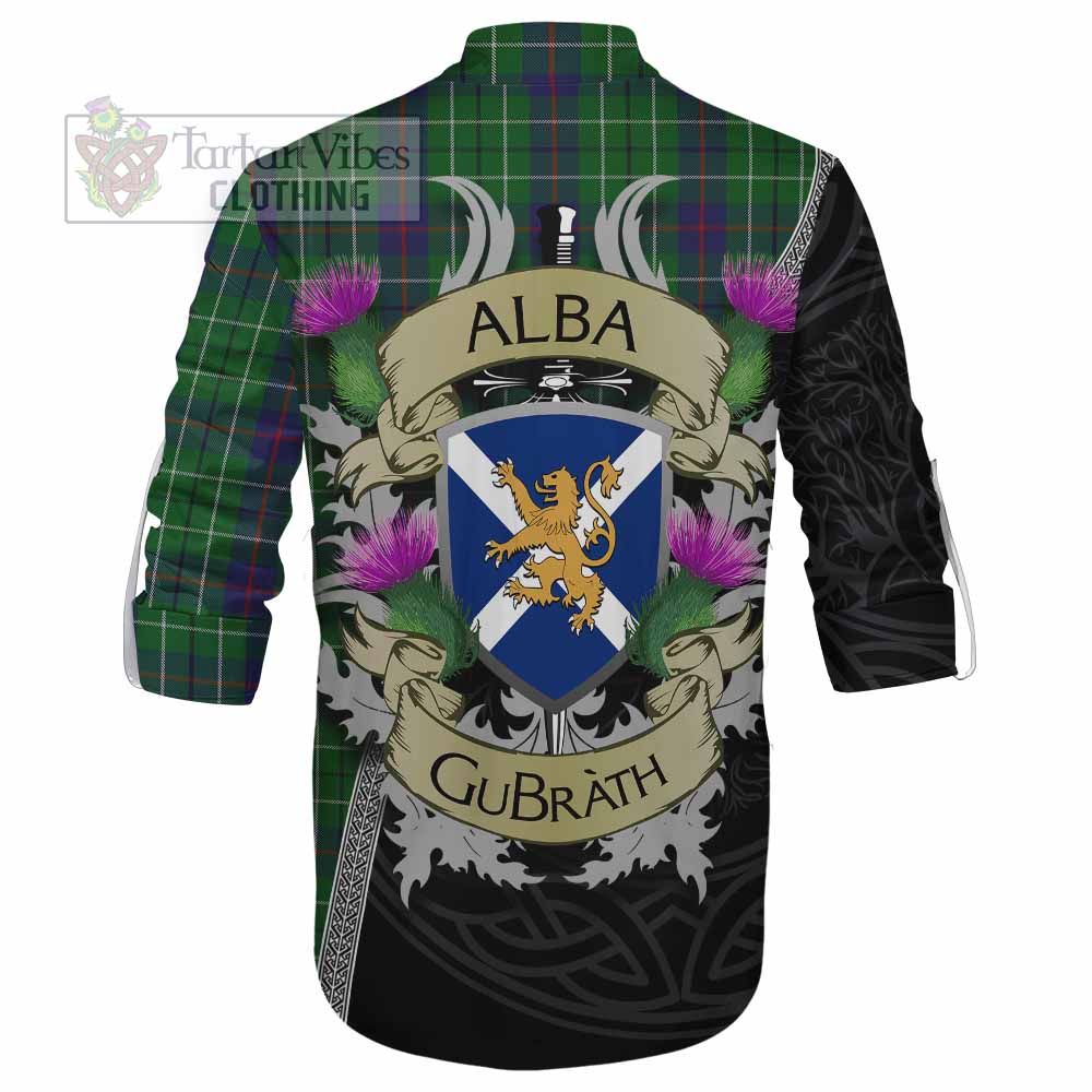 Tartan Vibes Clothing Duncan Tartan Family Crest Ghillie Kilt Shirt Lion Rampant Royal Thistle Shield Celtic Inspired