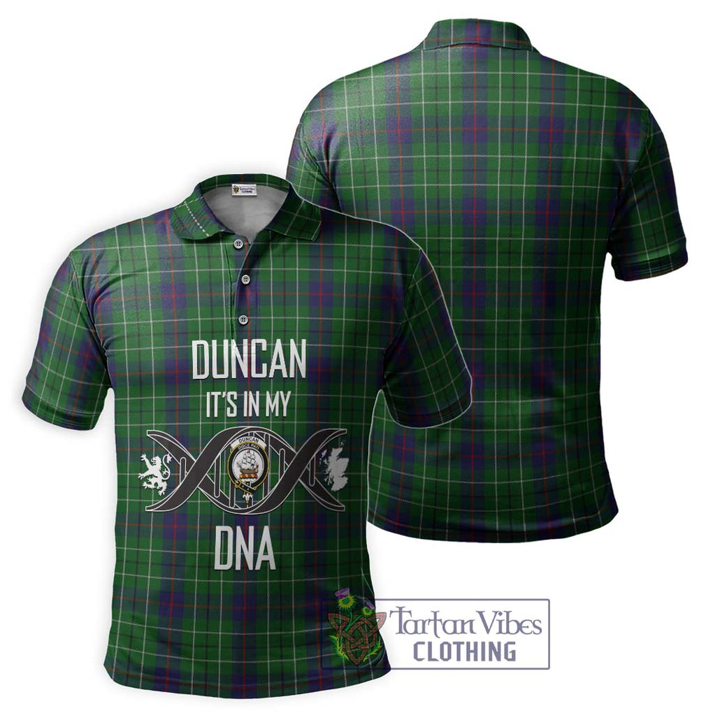 Duncan Tartan Polo Shirt with Family Crest DNA In Me Style - Tartanvibesclothing Shop