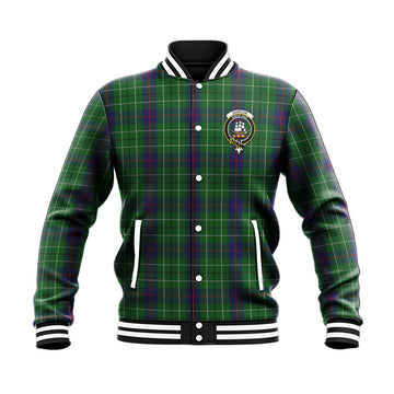 Duncan Tartan Baseball Jacket with Family Crest
