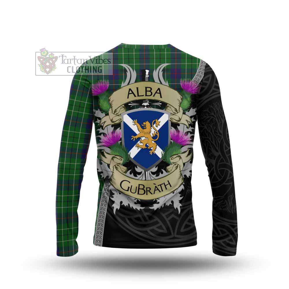 Tartan Vibes Clothing Duncan Tartan Family Crest Long Sleeve T-Shirt Lion Rampant Royal Thistle Shield Celtic Inspired