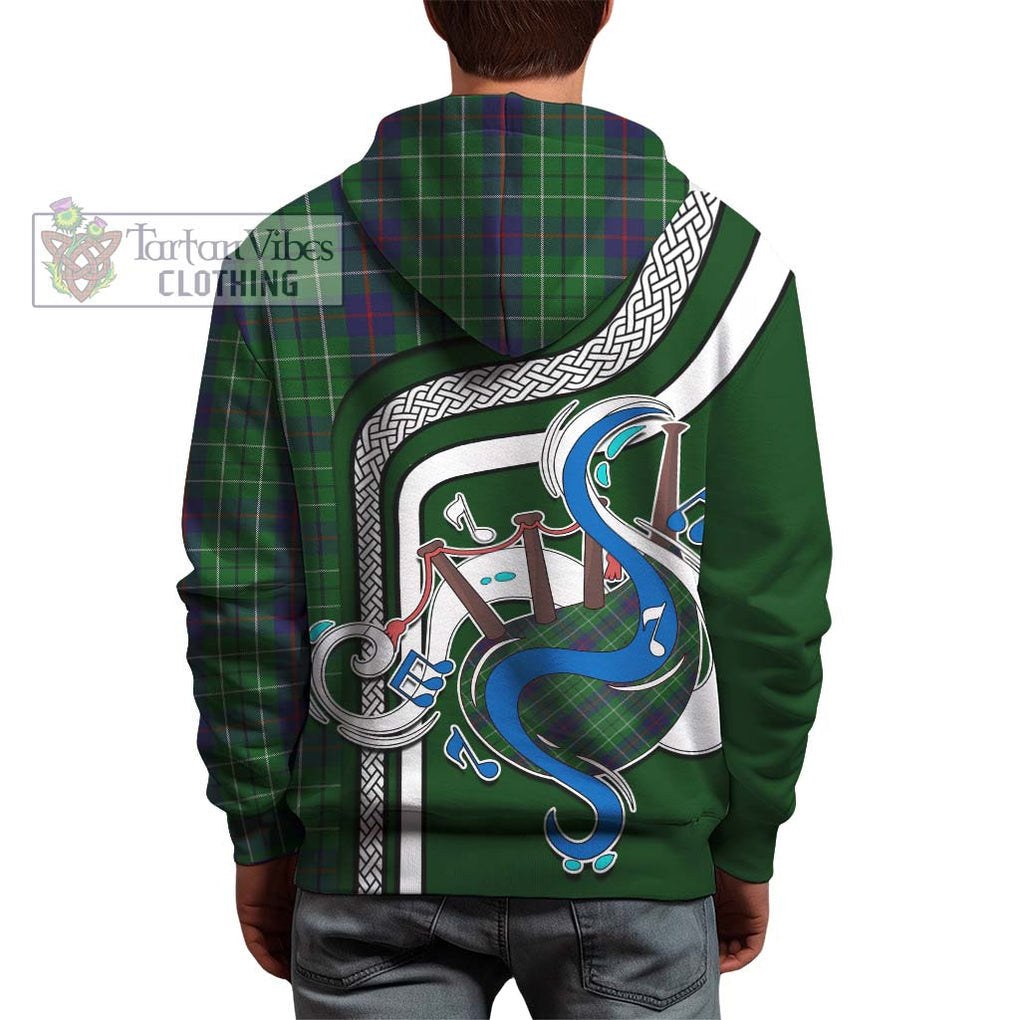 Duncan Tartan Hoodie with Epic Bagpipe Style - Tartanvibesclothing Shop