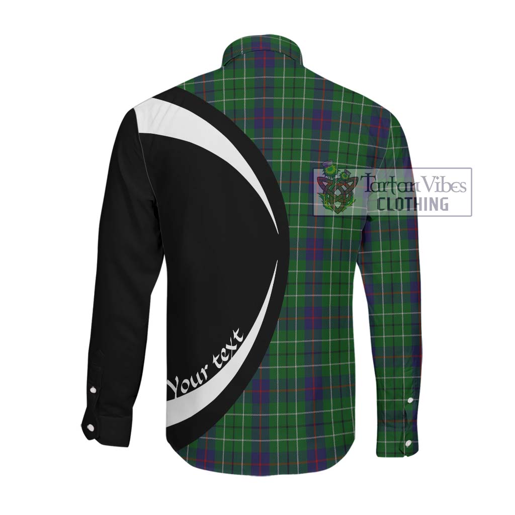 Duncan Tartan Long Sleeve Button Up with Family Crest Circle Style Men's Shirt - Tartan Vibes Clothing