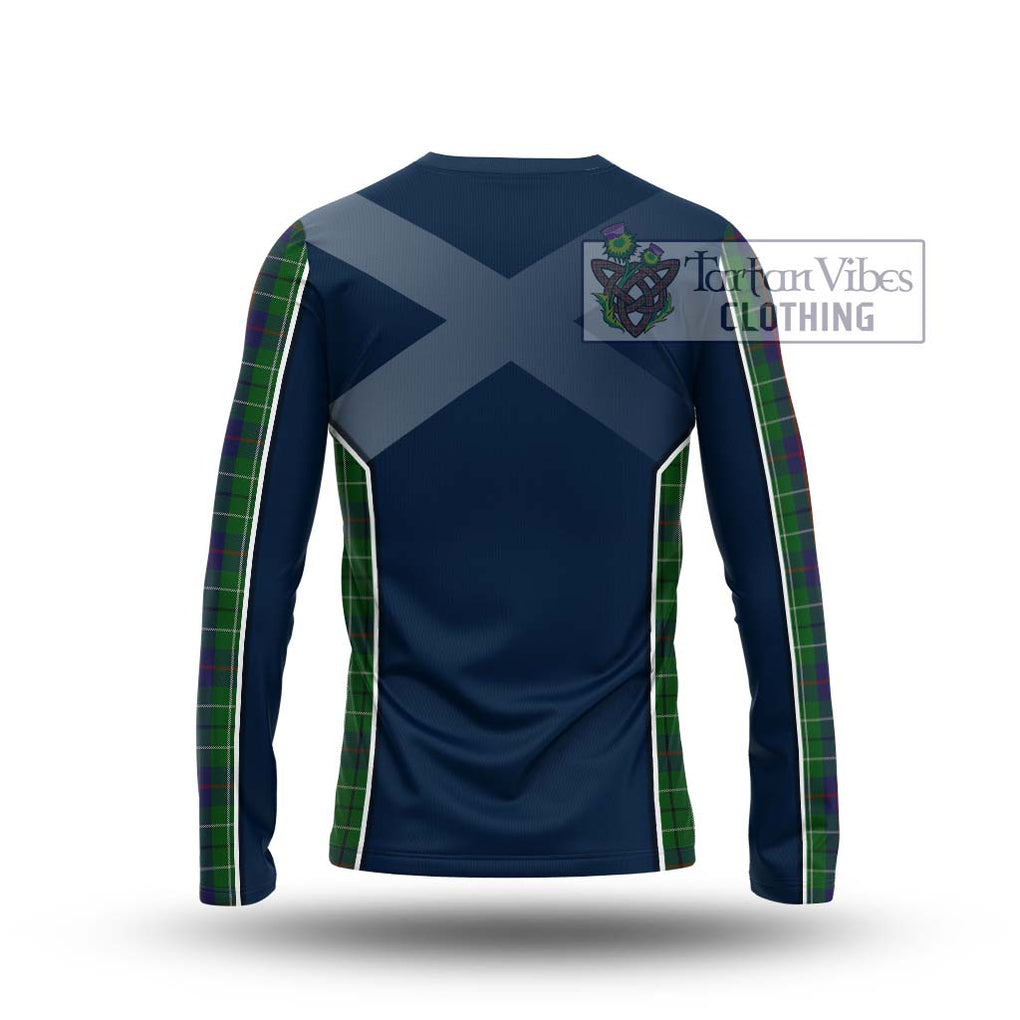 Duncan Tartan Long Sleeve T-Shirt with Family Crest and Lion Rampant Vibes Sport Style - Tartan Vibes Clothing