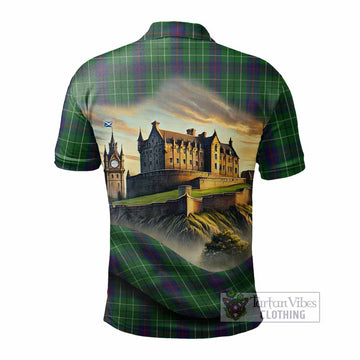 Tartan Vibes Clothing Duncan Tartan Family Crest Polo Shirt with Scottish Ancient Castle Stype