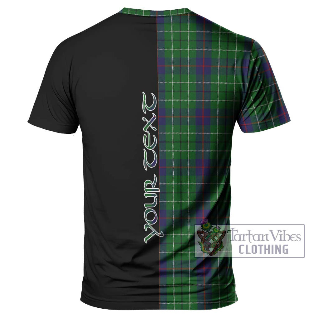 Duncan Tartan T-Shirt with Family Crest and Half Of Me Style - Tartanvibesclothing Shop