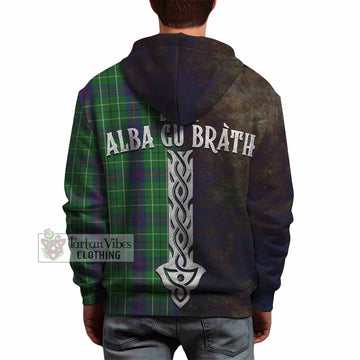 Duncan Tartan Family Crest Hoodie Alba Gu Brath Be Brave Lion Ancient Style