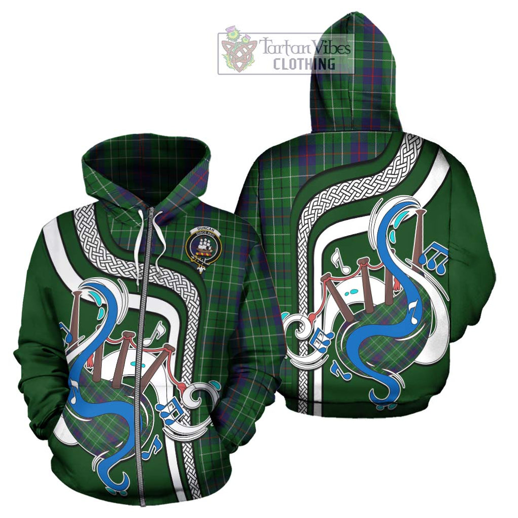 Duncan Tartan Hoodie with Epic Bagpipe Style - Tartanvibesclothing Shop