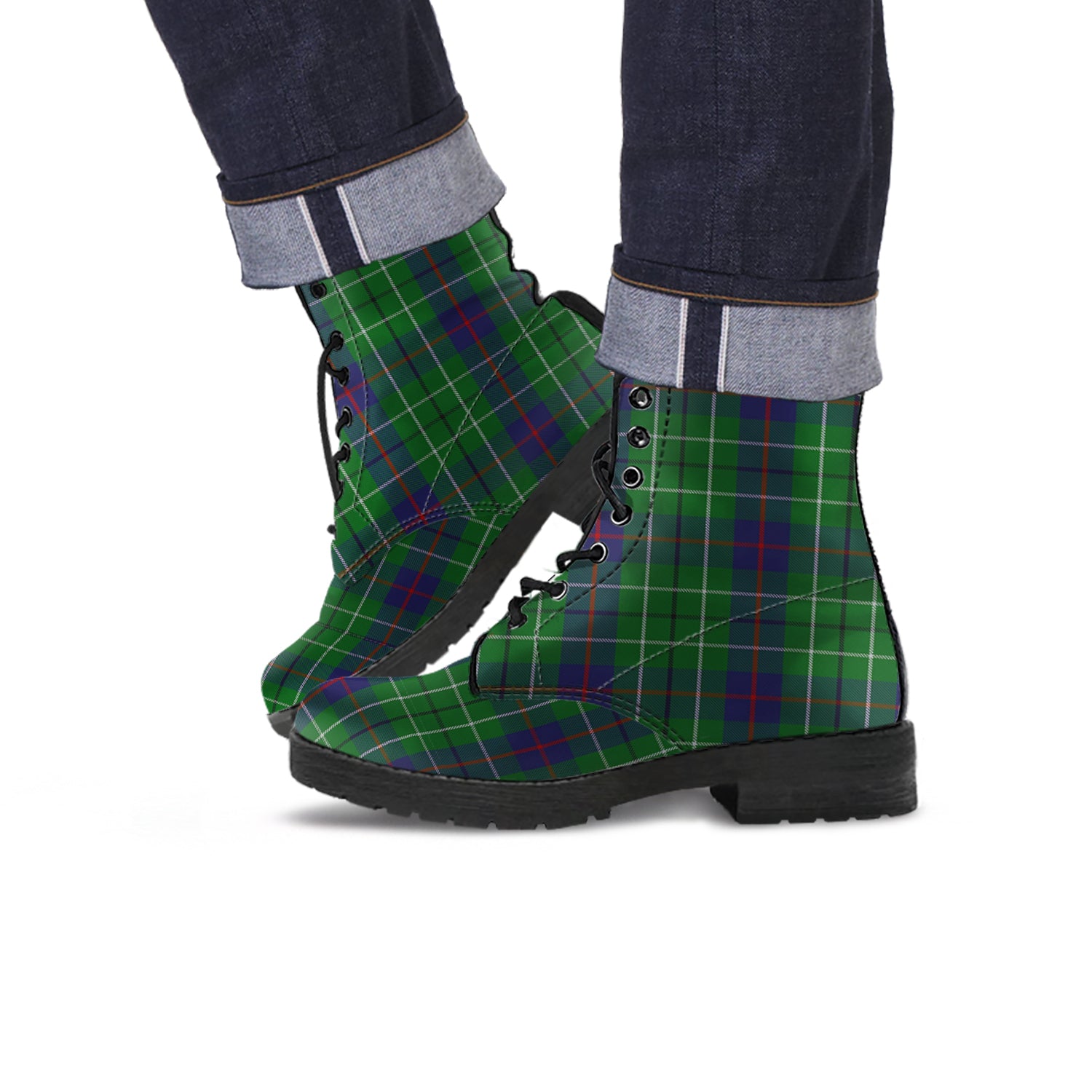 duncan-tartan-leather-boots