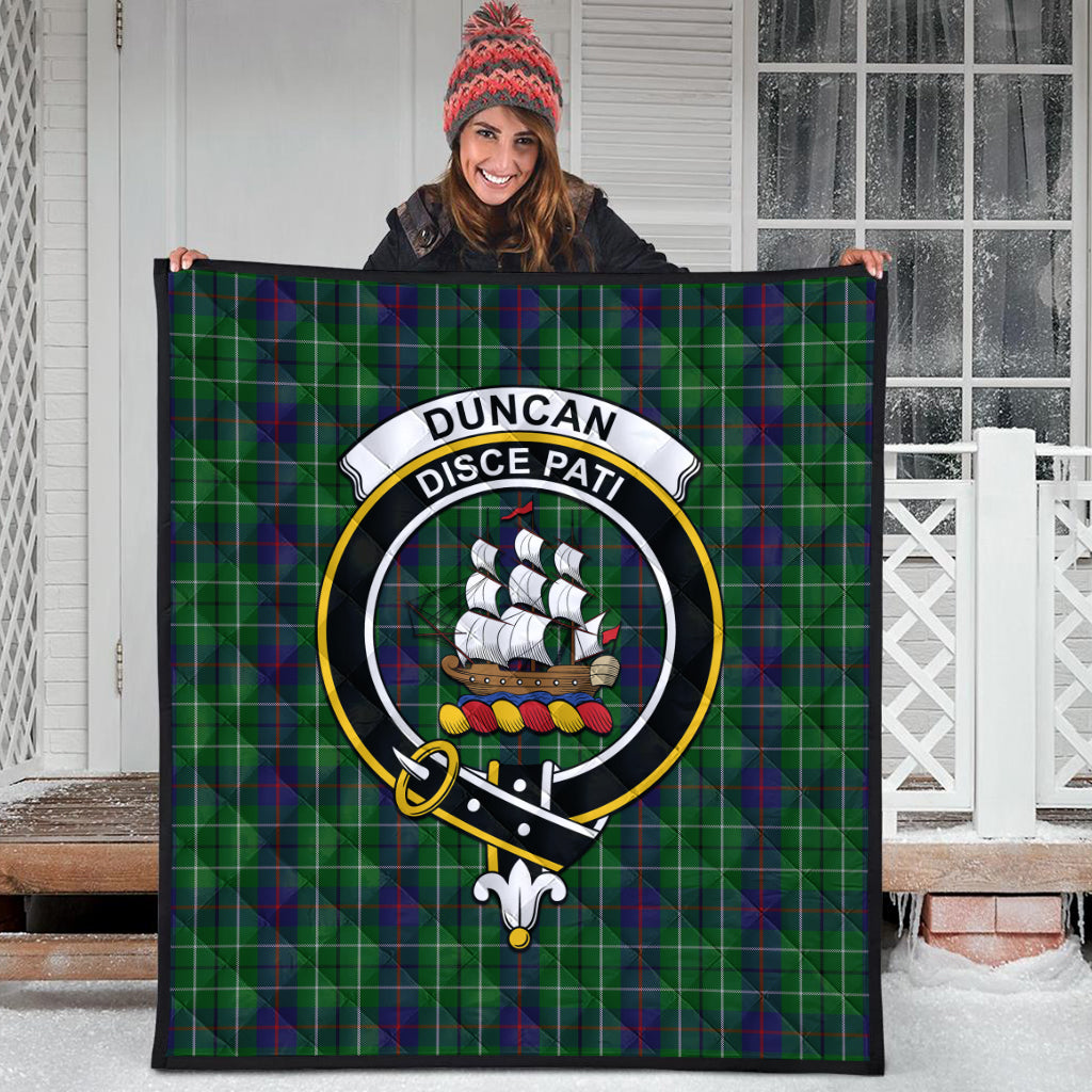 duncan-tartan-quilt-with-family-crest