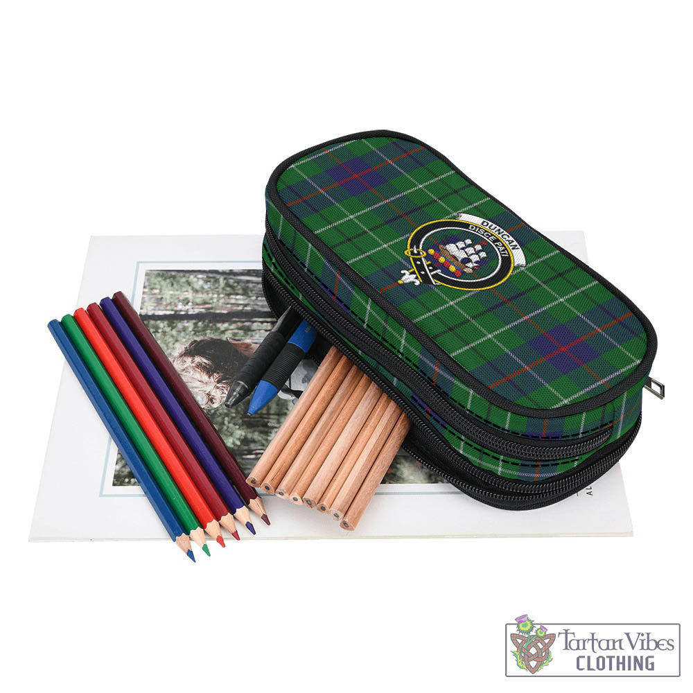 Tartan Vibes Clothing Duncan Tartan Pen and Pencil Case with Family Crest