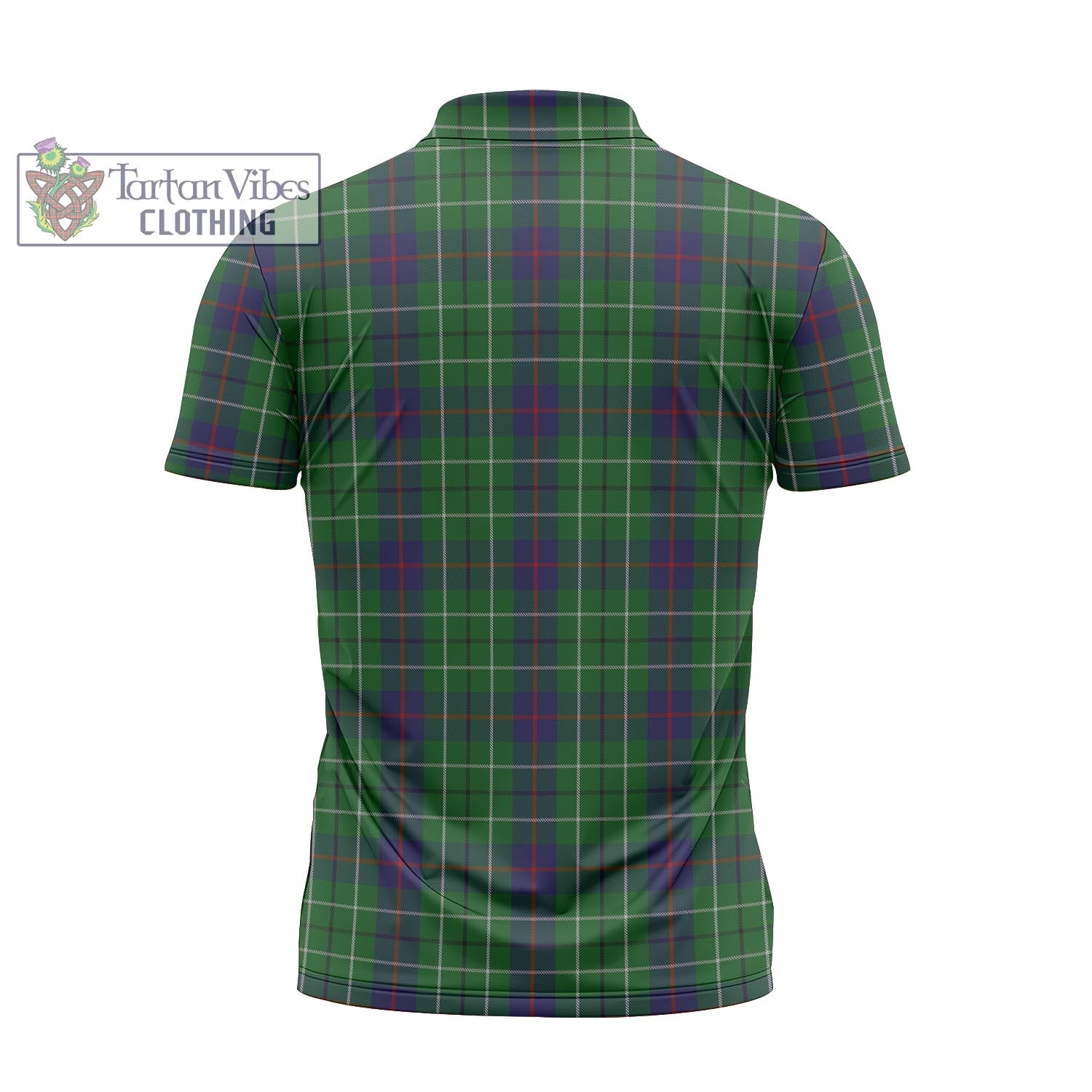 Tartan Vibes Clothing Duncan Tartan Zipper Polo Shirt