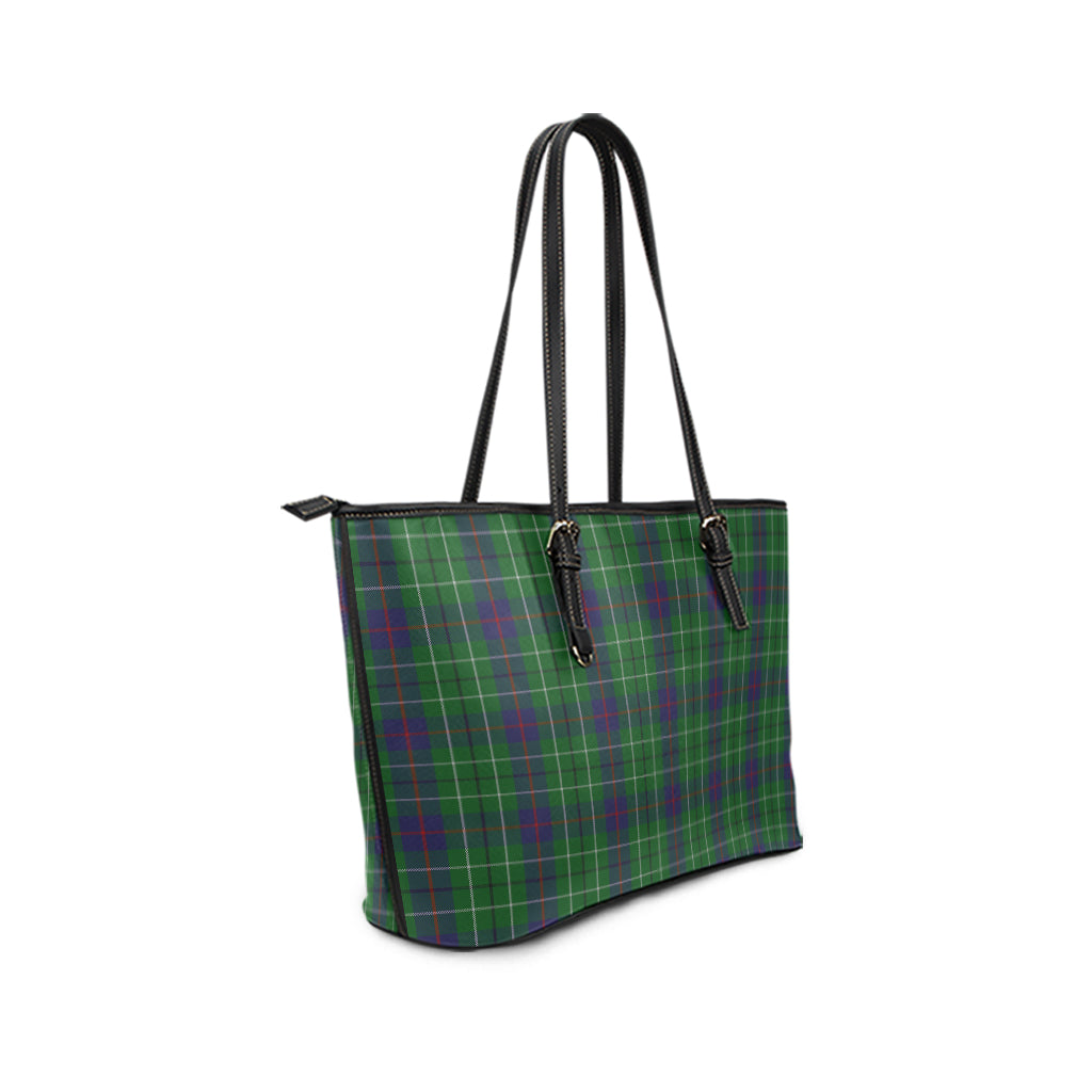 Duncan Tartan Leather Tote Bag - Tartan Vibes Clothing