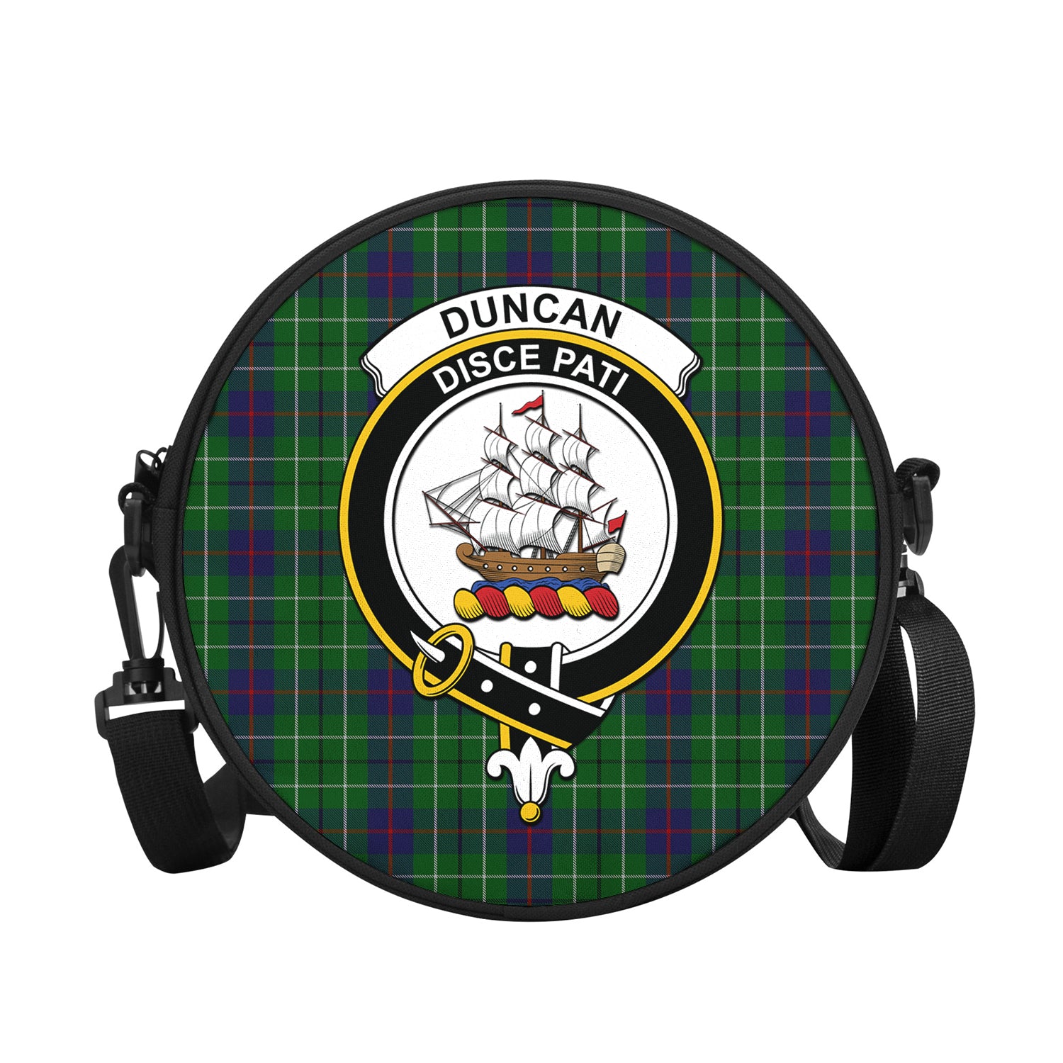duncan-tartan-round-satchel-bags-with-family-crest
