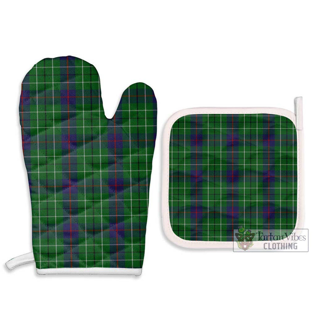 Duncan Tartan Combo Oven Mitt & Pot-Holder Combo 1 Oven Mitt & 2 Pot-Holder White - Tartan Vibes Clothing