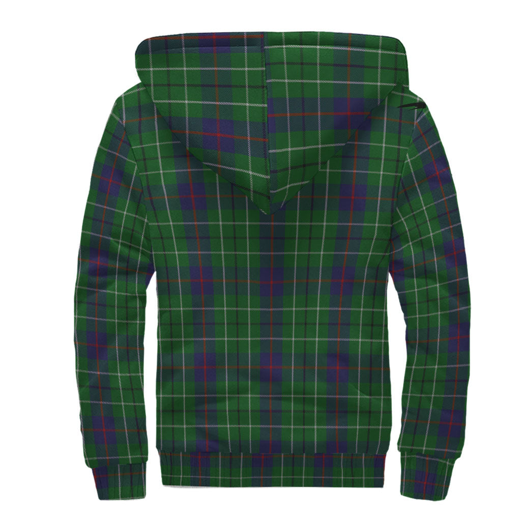 Duncan Tartan Sherpa Hoodie with Family Crest - Tartan Vibes Clothing
