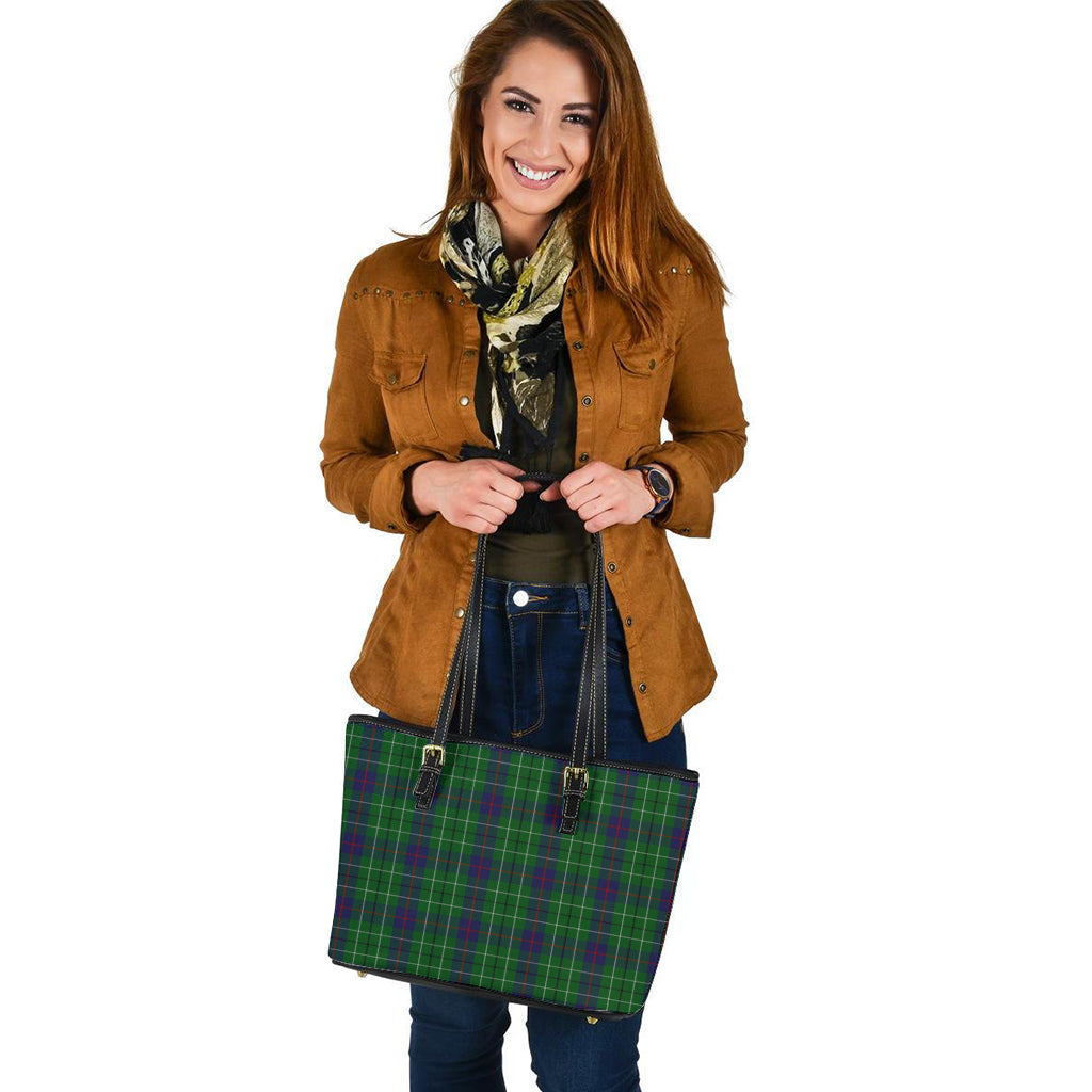 Duncan Tartan Leather Tote Bag - Tartan Vibes Clothing