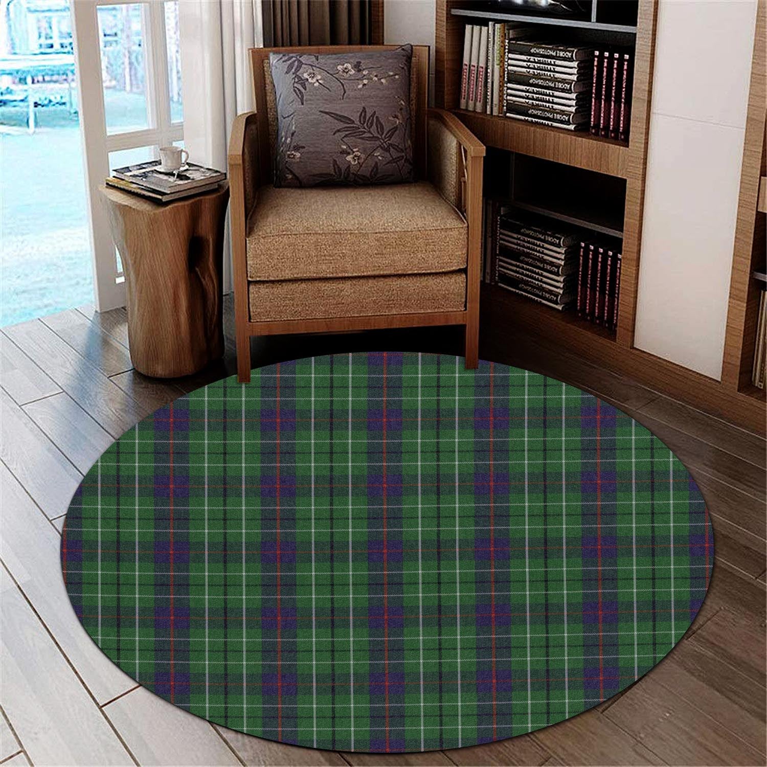 Duncan Tartan Round Rug - Tartanvibesclothing