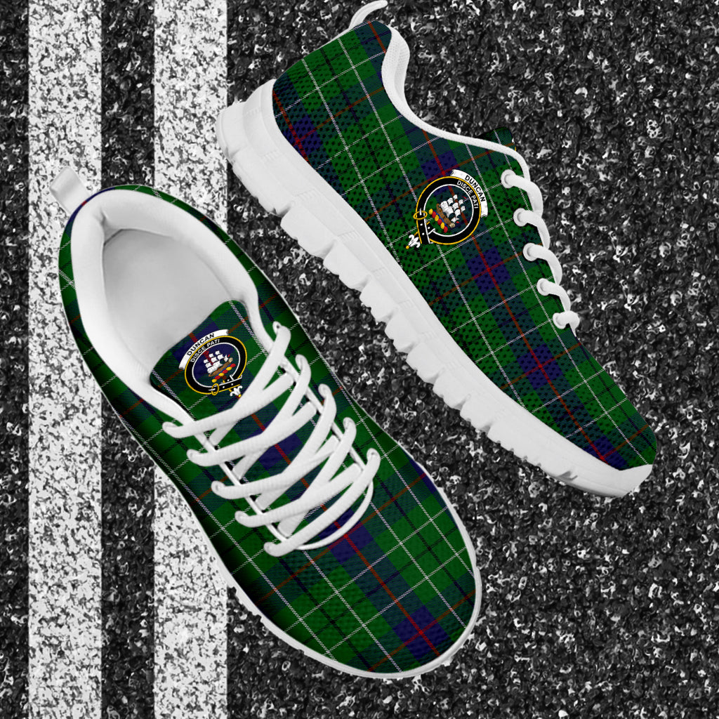 Duncan Tartan Sneakers with Family Crest - Tartan Vibes Clothing