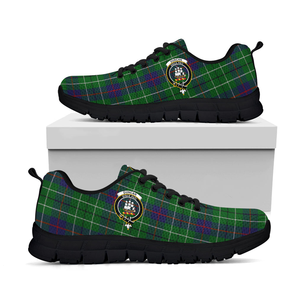 Duncan Tartan Sneakers with Family Crest - Tartan Vibes Clothing