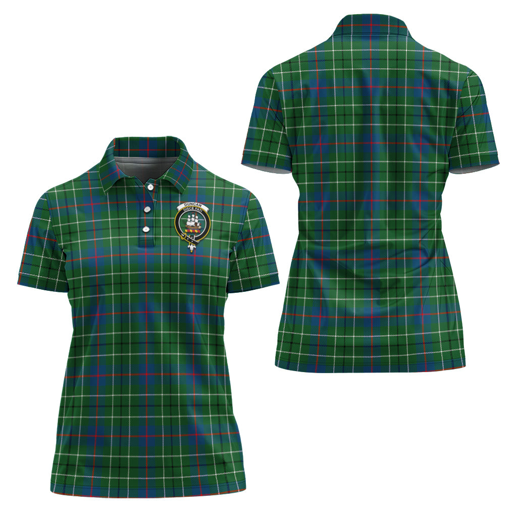 duncan-ancient-tartan-polo-shirt-with-family-crest-for-women