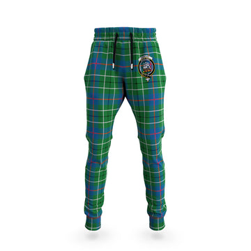Duncan Ancient Tartan Joggers Pants with Family Crest