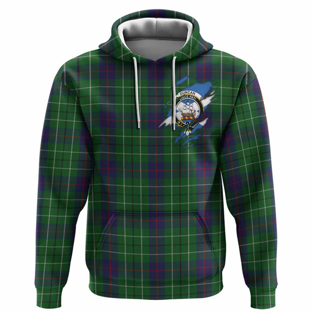 Duncan Clan Crest In Me Tartan Hoodie Scotland Flag Style
