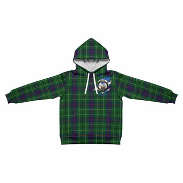 Duncan Clan Crest In Me Tartan Kid Hoodie Scotland Flag Style