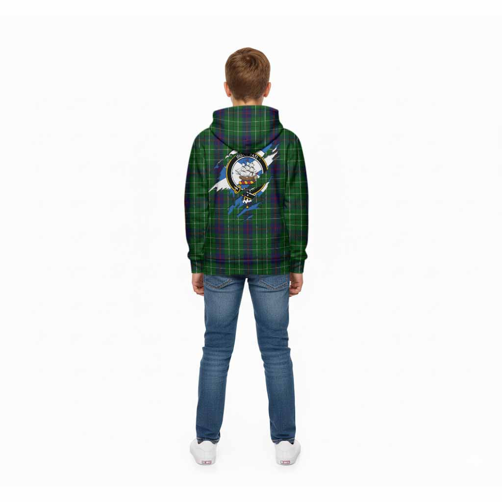 Duncan Clan Crest In Me Tartan Kid Hoodie Scotland Flag Style