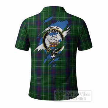 Duncan Clan Crest In Me Tartan Polo Shirt Scotland Flag Style