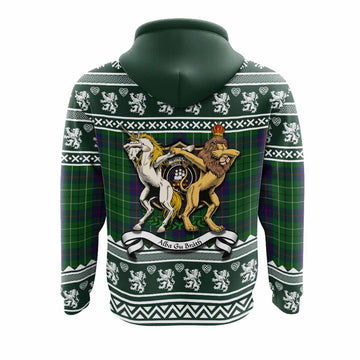 Duncan Clan Tartan Crest Christmas Hoodie Coat of Arms Funny Style