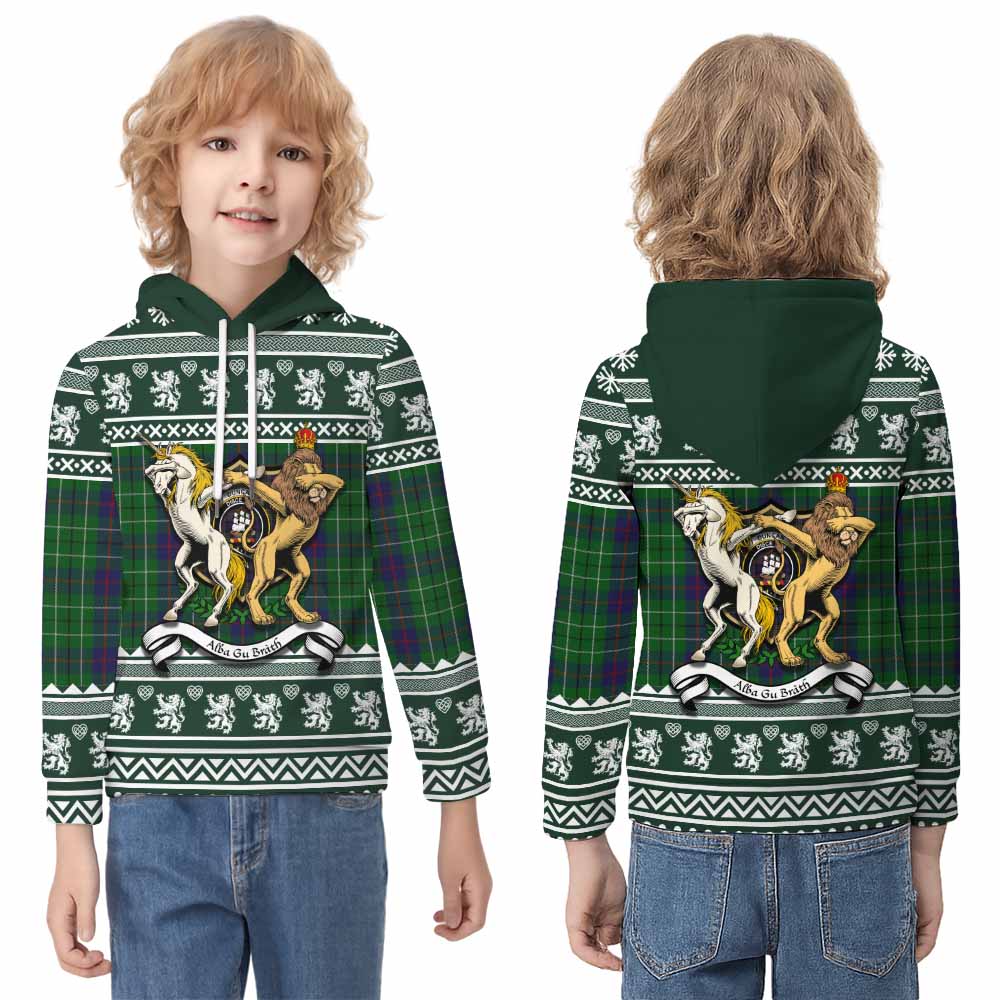 Duncan Clan Tartan Crest Christmas Kid Hoodie Coat of Arms Funny Style - Tartan Vibes Clothing