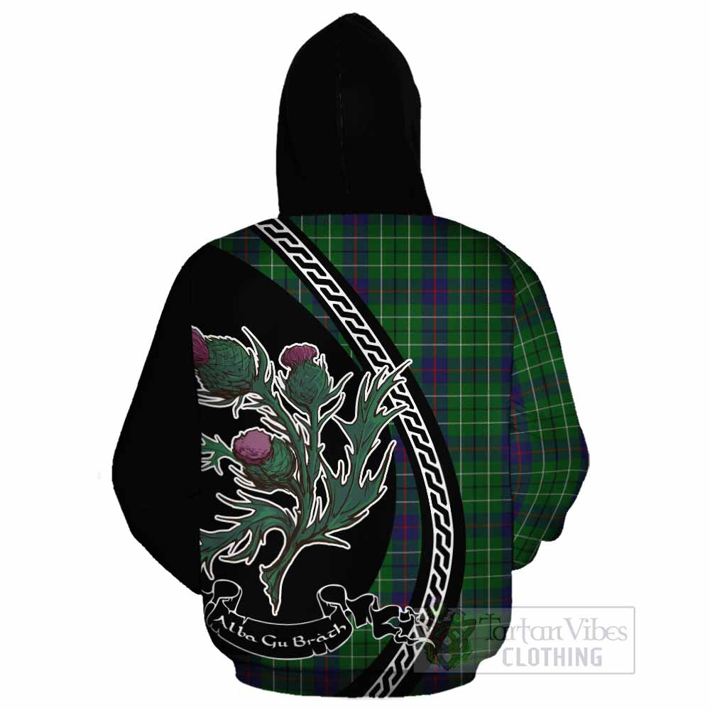 Duncan Family Crest Tartan Cotton Hoodie Alba Thistle Inspired - Tartan Vibes Clothing