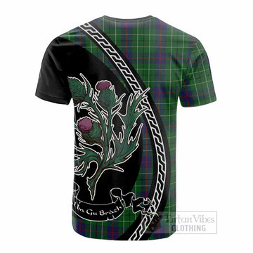 Duncan Family Crest Tartan Cotton T-shirt Alba Thistle Inspired - Tartan Vibes Clothing