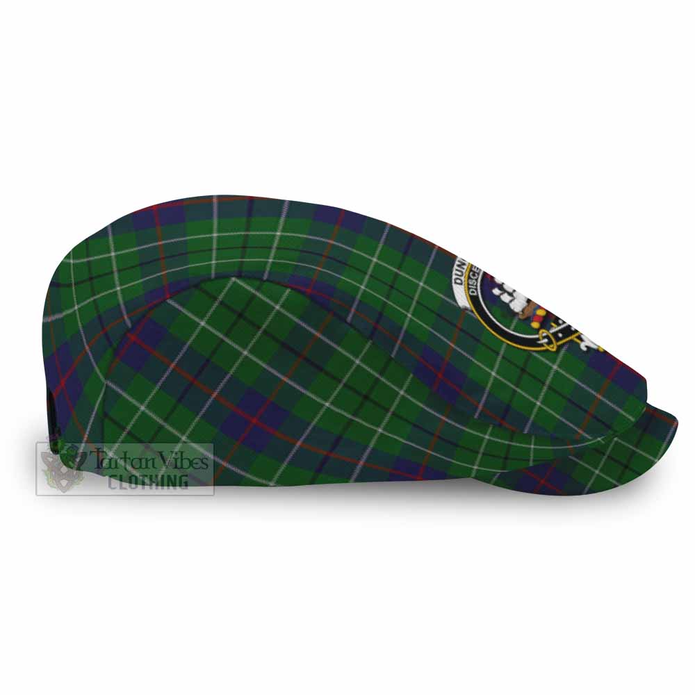 Duncan Family Crest Tartan Jeff Cap, Tartan Flat Cap