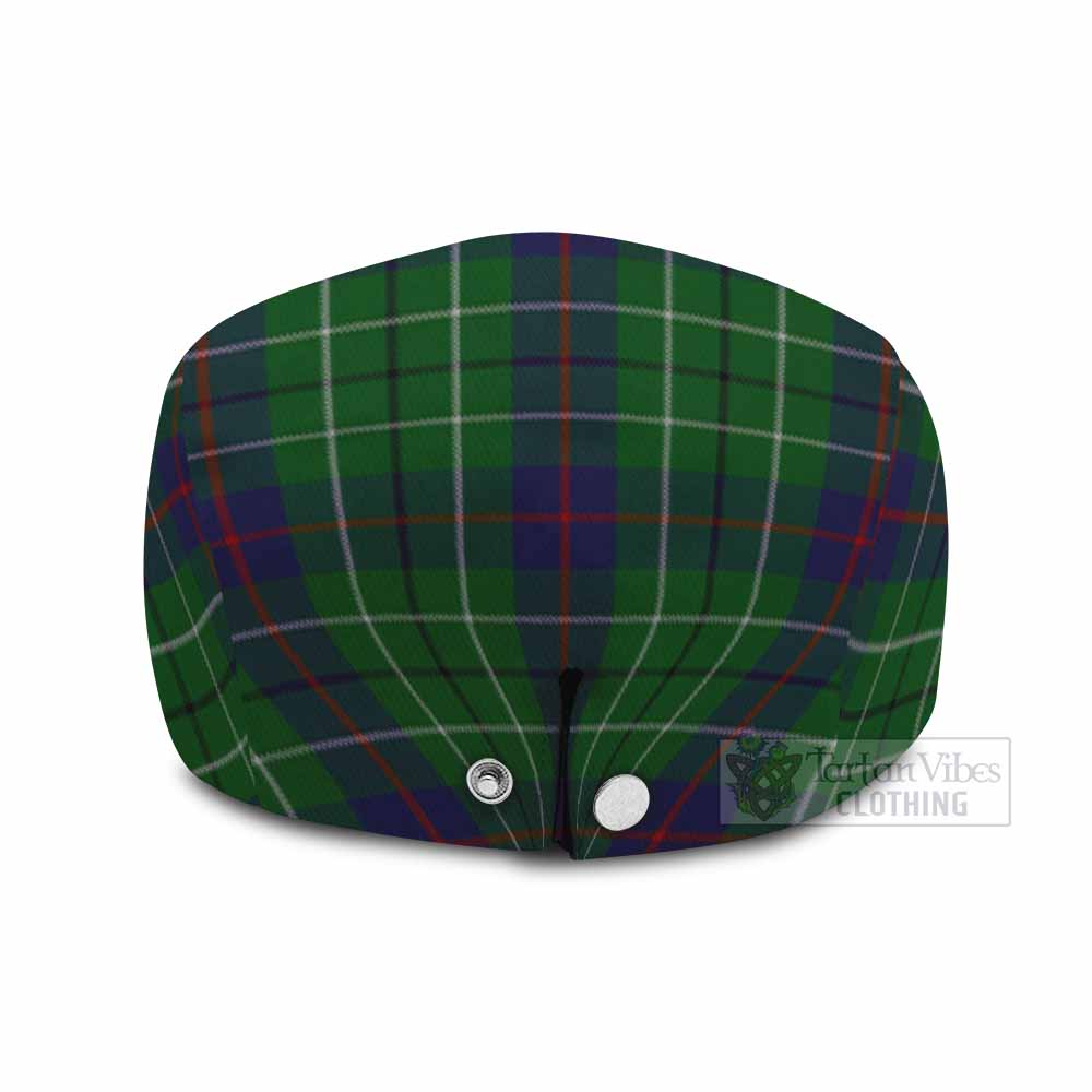 Duncan Family Crest Tartan Jeff Cap, Tartan Flat Cap