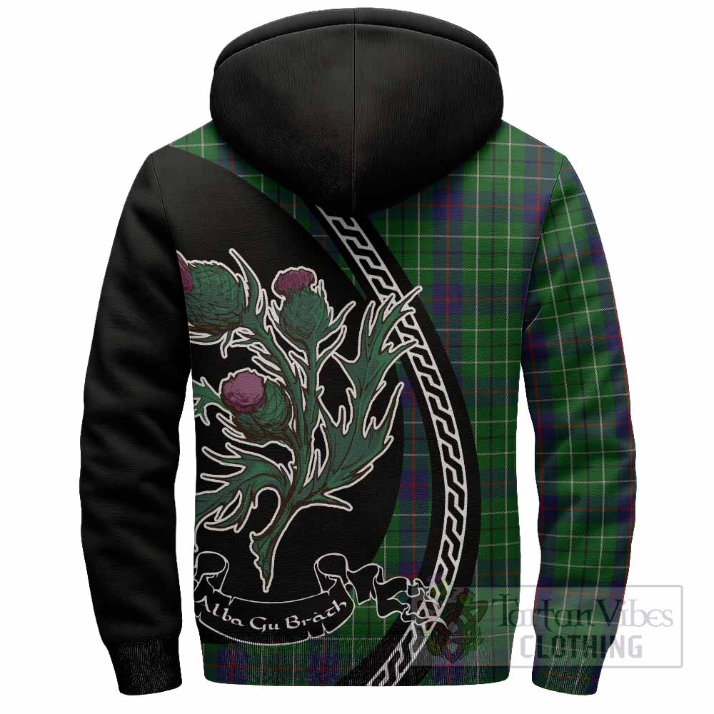 Duncan Family Crest Tartan Sherpa Hoodie Alba Thistle Inspired - Tartan Vibes Clothing