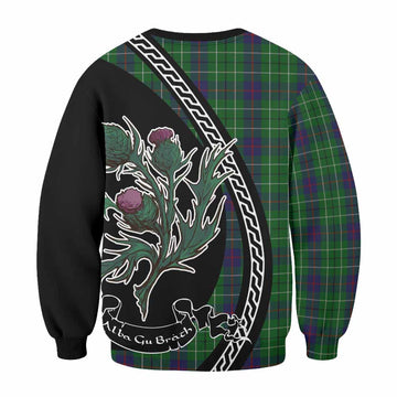Duncan Family Crest Tartan Sweatshirt Alba Thistle Inspired