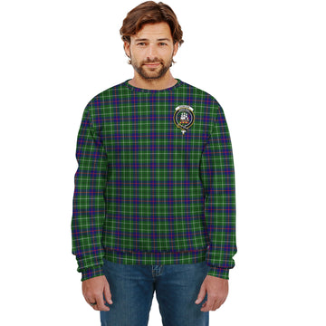 Duncan Modern Tartan Sweatshirt with Family Crest