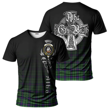 Duncan Modern Tartan T-Shirt Featuring Alba Gu Brath Family Crest Celtic Inspired